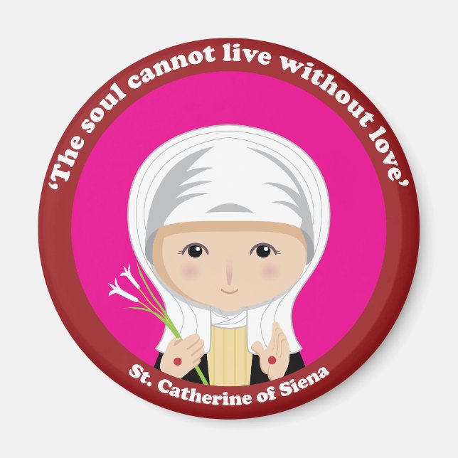 Aimant Sainte-Catherine de Sienne (Devant)