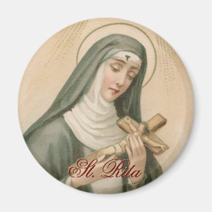 Aimant Sainte Rita de Cascia (M 015) Rond