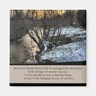 Aimant Saisons de cadeaux inspirationnels de nos vies