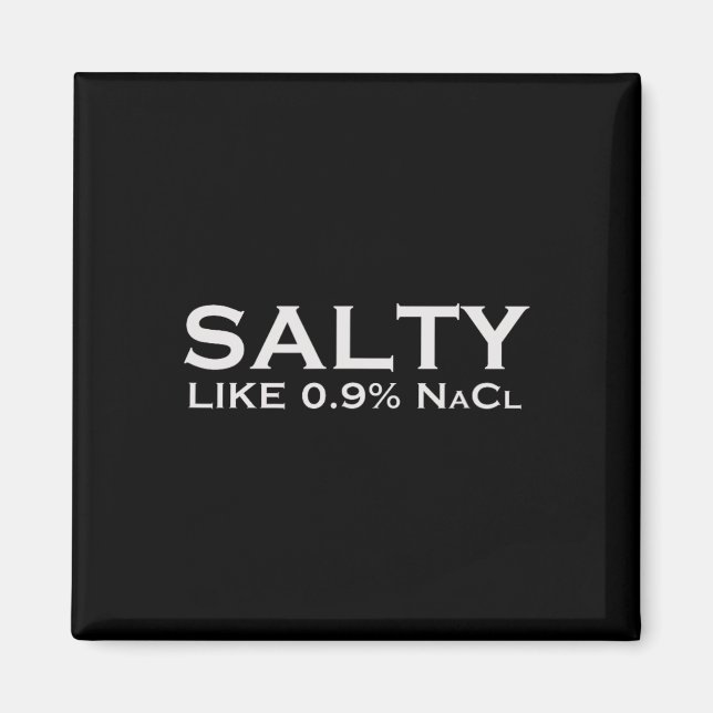 Aimant Salé Comme Saline Normale 0,9 Nacl Infirmière Médi (Devant)