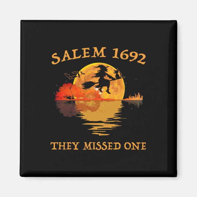 Aimant Salem 1692 Ils Ont Manqué Une Sorcière Riding Sall (Devant)