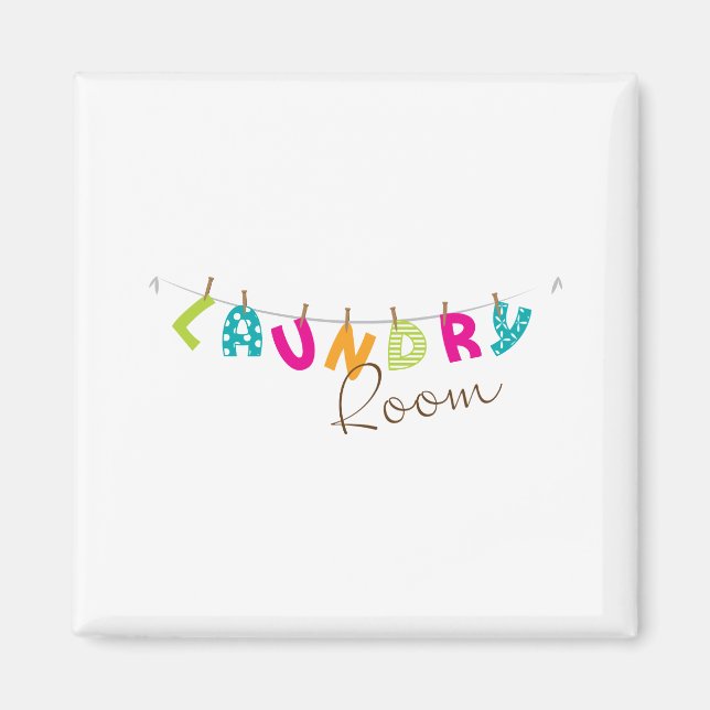 Aimant Salle de blanchisserie (Devant)