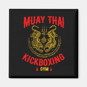 Aimant Salle de kickboxing Muay Thai Tiger Cadeau d'entra