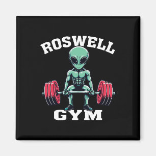 Aimant Salle de sport extraterrestre drôle Ufo Roswell mu