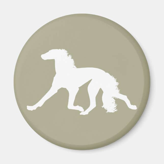 Aimant Saluki Silhouette (Devant)
