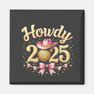 Aimant Salut 2025 Nouvel An Cowboy Western