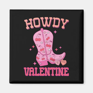 Aimant Salut Boots de disco de la Saint-Valentin Nœud Coq