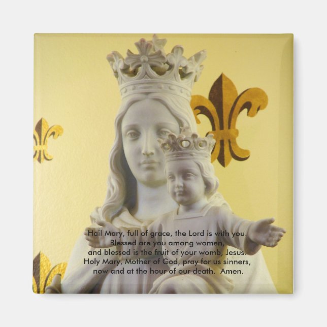 Aimant Salut Marie, pleine de grâce (Devant)
