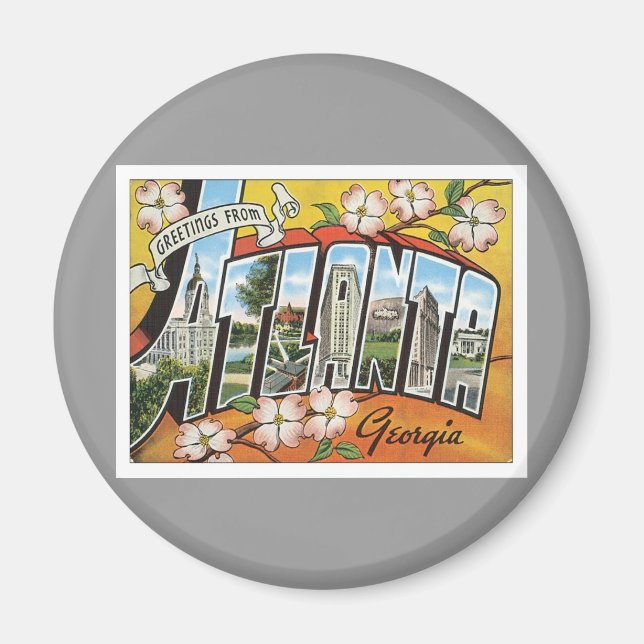 Aimant Salutations d'Atlanta (Devant)