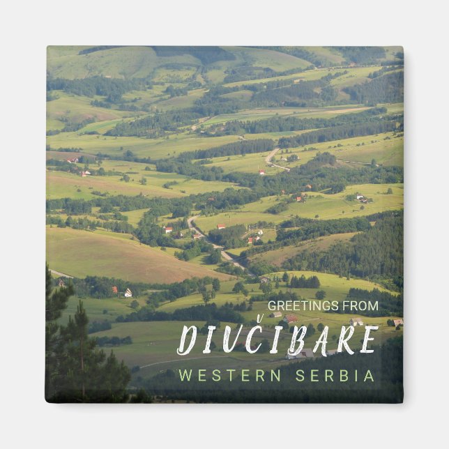 Aimant Salutations de la Serbie occidentale - Divčibare 1 (Devant)
