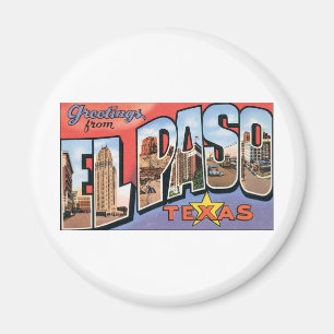 Aimant Salutations d'El Paso, le Texas !