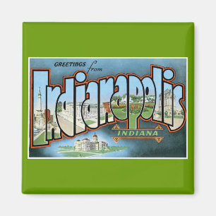 Aimant Salutations depuis Indianapolis, Indiana !