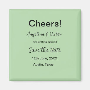 Aimant Salutations enregistrer la date simple minimaliste