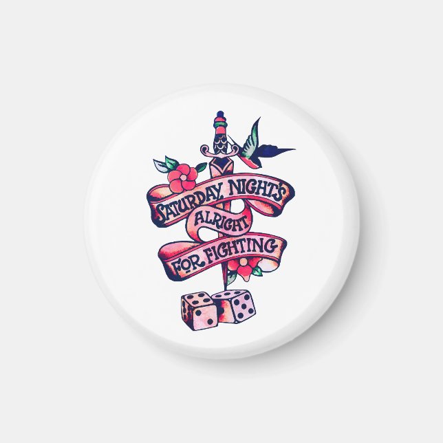 Aimant Samedi soir, ça va pour combattre (Devant)