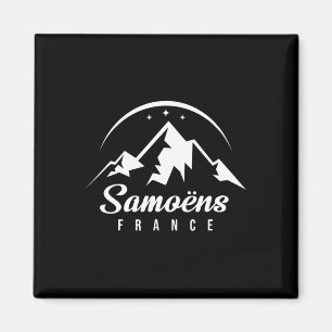Aimant Samoëns France Station de ski Ski Snowboard Souv