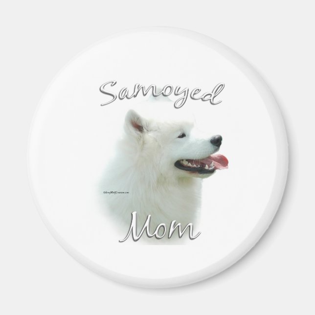 Aimant Samoyed Maman 2 (Devant)
