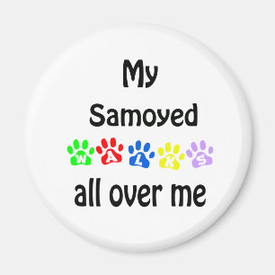 Aimant Samoyed Walks Design