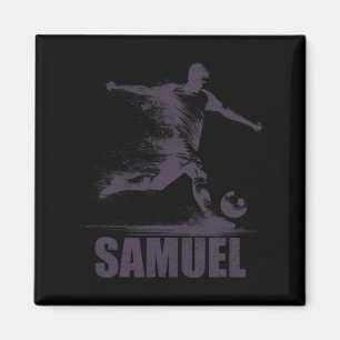 Aimant Samuel Football Garçons Personnalisé Prénom Samuel