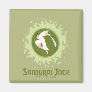 Aimant Samurai Jack Leaping Graphic
