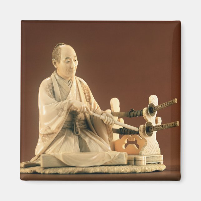 Aimant Samurai, Okinomo, Période Edo (Devant)