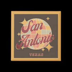 Aimant San Antonio City Texas Retro Vintage