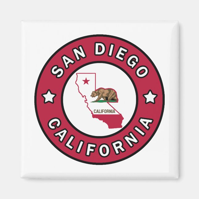 Aimant San Diego Californie (Devant)