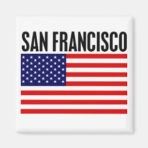 Aimant San Francisco, bannière étoilée