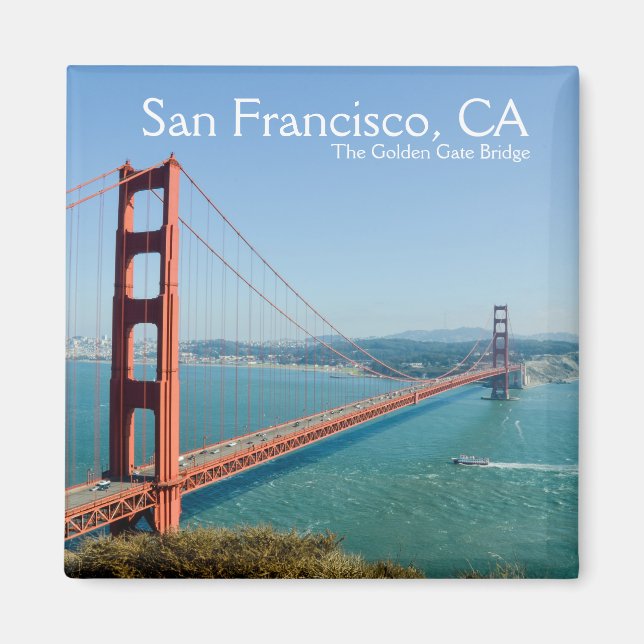 Aimant San Francisco California The Golden Gate Bridge (Devant)
