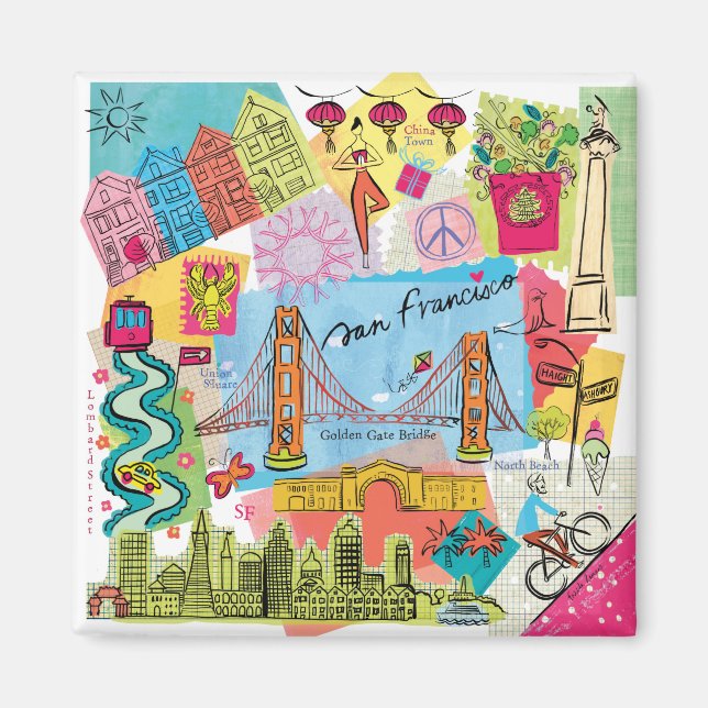 Aimant San Francisco, Californie (Devant)