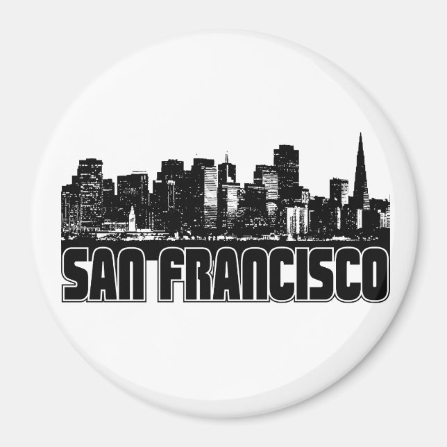 Aimant San Francisco Skyline (Devant)