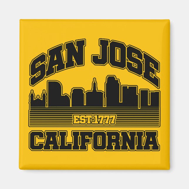 Aimant San Jose, Californie (Devant)