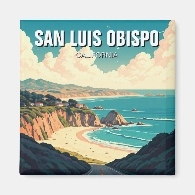 Aimant San Luis Obispo Californie Côte centrale (Devant)