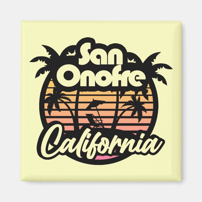 Aimant San Onofre Beach, Californie (Devant)