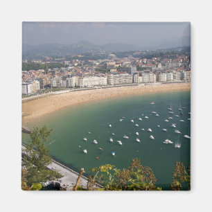 Aimant San Sebastian, Espagne. La ville basque de San