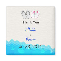 Sandales de plage Mariage Merci