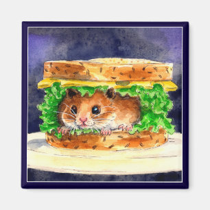 Aimant Sandwich drôle à hamster