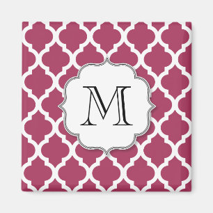 Aimant Sangria Carrelage marocain avec Monogramme personn