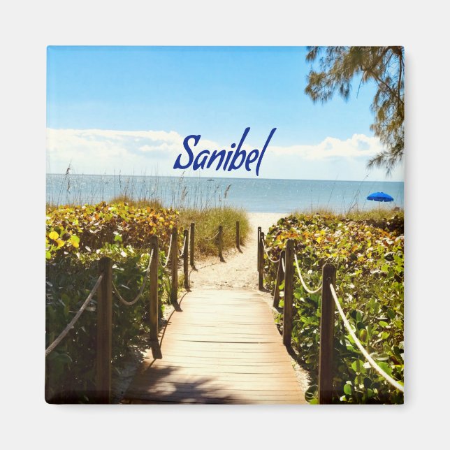 Aimant Sanibel Island Floride Plage Océan (Devant)