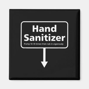 Aimant Sanitizer à main pour hommes - Amusant Adulte Noël