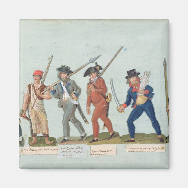 Aimant Sans Culotte Allumer son tuyau (Devant)