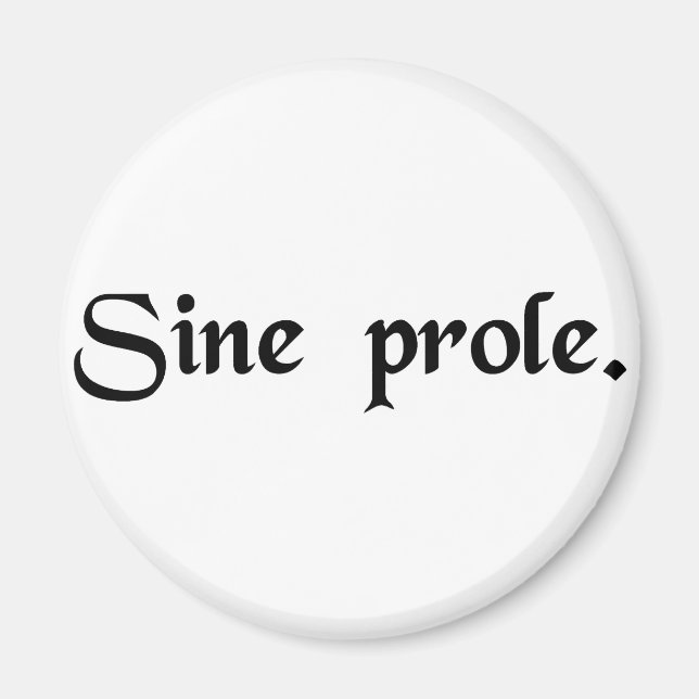 Aimant Sans progéniture. (Devant)