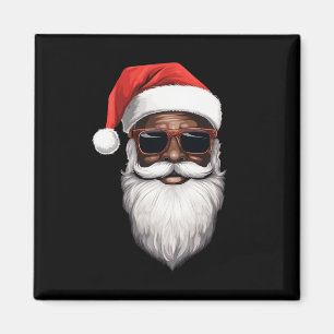 Aimant Santa Claus Black Xmas Santa Afro African American