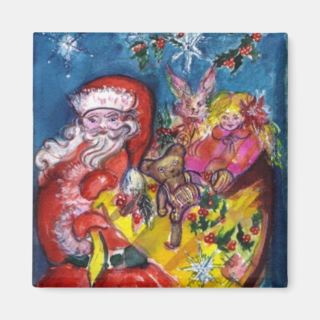 AIMANT SANTA CLAUS, CADEAU DE NOËL ET JOUETS (Devant)