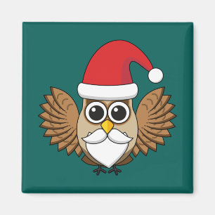 Aimant Santa Claus Owl