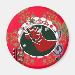 Aimant Santa Claus Rouge