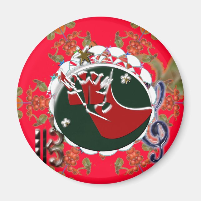 Aimant Santa Claus Rouge (Devant)