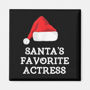 Aimant Santas Actrice préférée Noël Actrice intérimaire