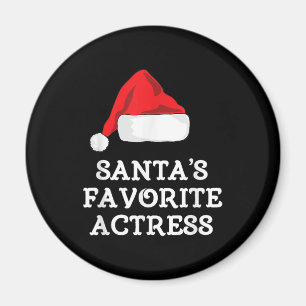 Aimant Santas Actrice préférée Noël Actrice intérimaire