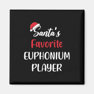 Aimant Santas Joueur Euphonium favori Cadeau Noël Ue