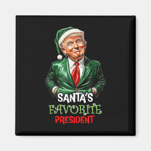 Aimant Santas Président favori Funny Père Noël Trump 2024